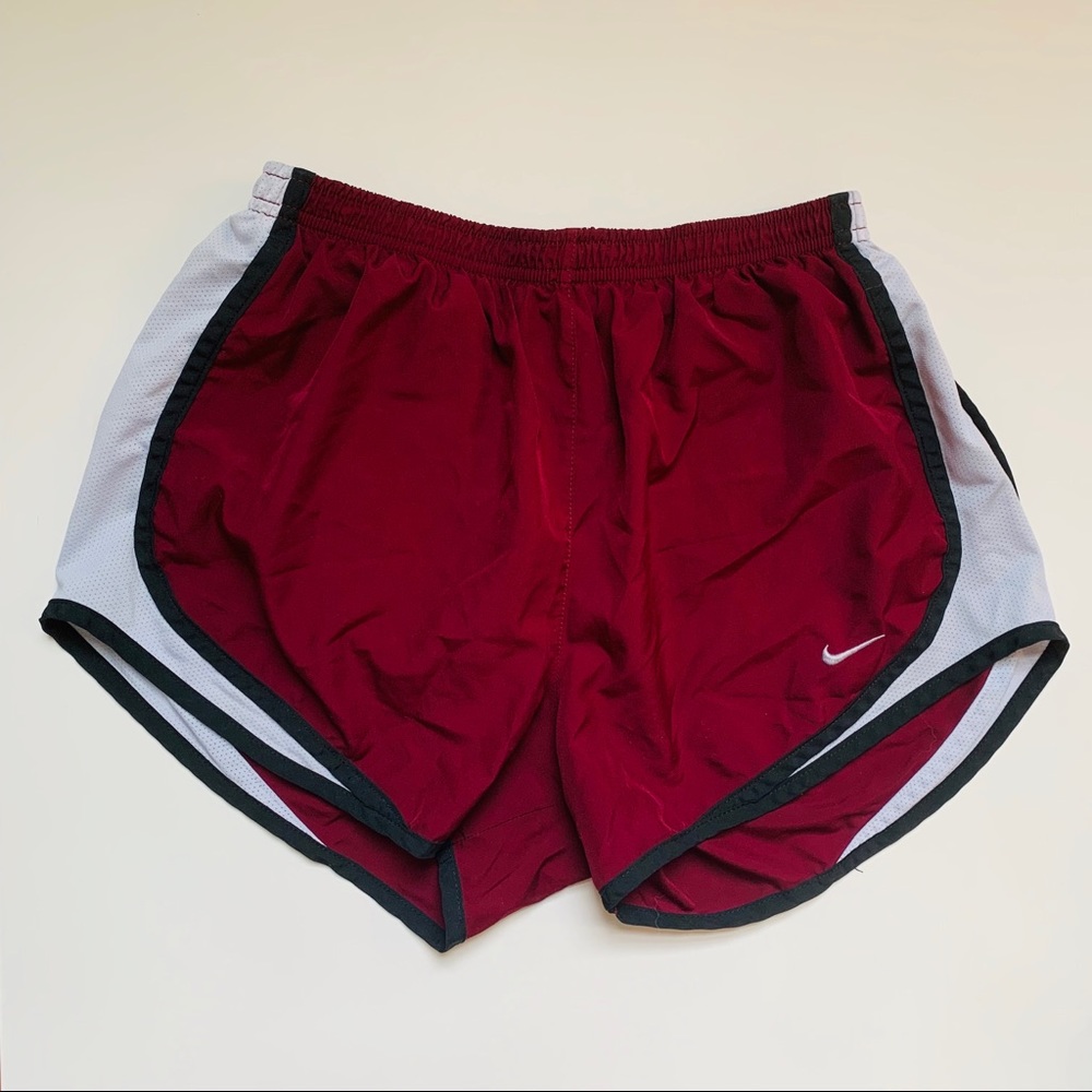Dark Red Nike Tempo Shorts